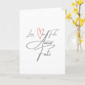 Amor Fati - Liebe unser Schicksal Karte (Gelbe Blume)