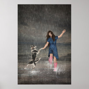 Amor Fati oder tanzen im Regen Poster