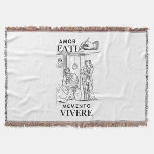 Amor Fati Philosophie Linienkunst Decke