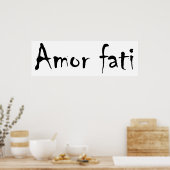 Amor fati poster (Küche)