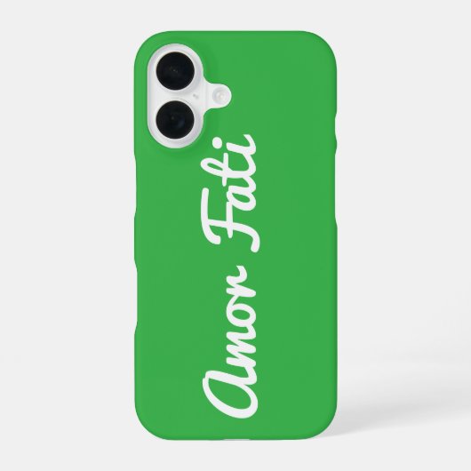 Amor Fati Quote iPhone 16 Case Hülle (Rückseite)