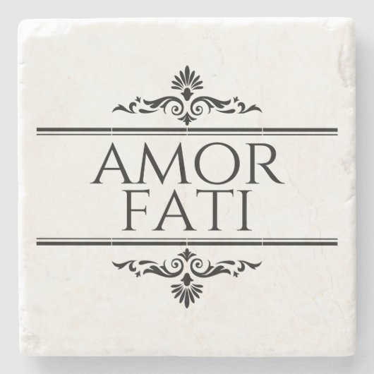 Amor Fati Steinuntersetzer (Vorderseite)