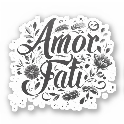 AMOR FATI Sticker (Vorderseite)