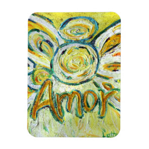 Amor Guardian Angel Word Custom Magnet