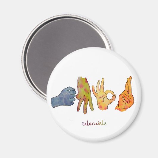 AMOR IMAN MAGNET (Vorderseite/Rückseite)