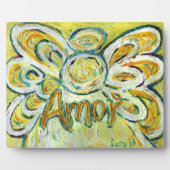 Amor Inspirational Angel Word Malgedicht Plaque Fotoplatte (Vorderseite)