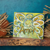 Amor Inspirational Angel Word Malgedicht Plaque Fotoplatte (Seite)