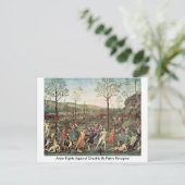 Amor kämpft gegen Keuschheit von Pietro Perugino Postkarte (Stehend Vorderseite)