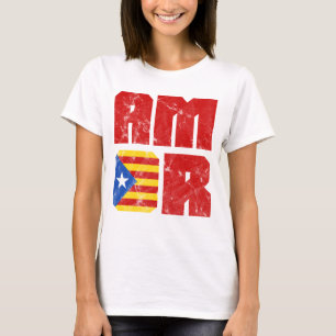 Amor katalanische Liebe, Katalonien Estelada Flag T-Shirt