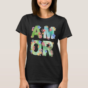 Amor, Niedliche Liebe des Blumenfrühlings Romantis T-Shirt