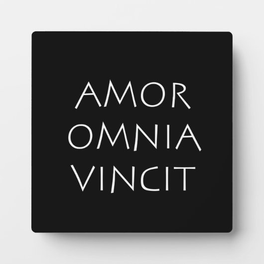 Amor Omnia Vincit Fotoplatte (Vorderseite)