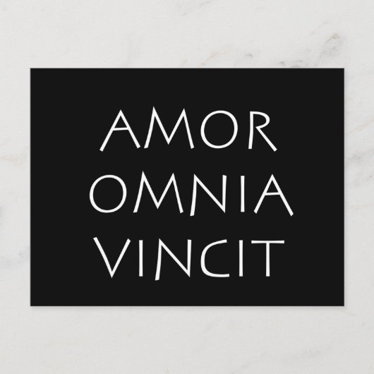 Amor Omnia Vincit Postkarte (Vorderseite)