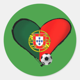 Amor, Portugal e Futebol - O que mais vôce quer ? Runder Aufkleber