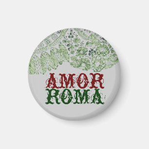 Amor Rom mit grüner Spitze Magnet