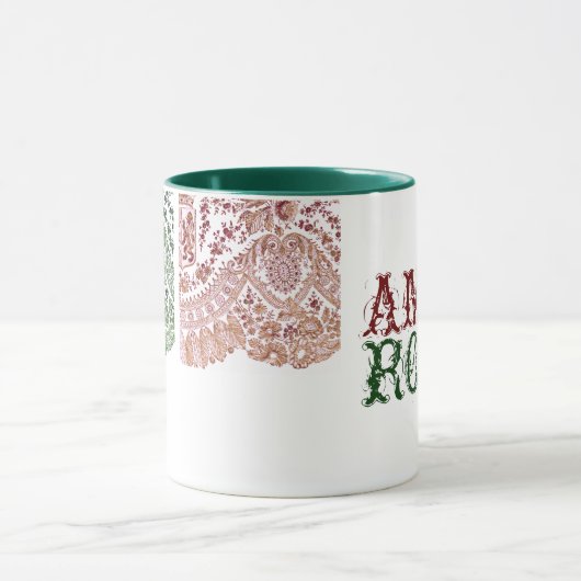 Amor Rom mit grüner Spitze Tasse (Zentrum)
