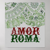 Amor Roma mit grüner Spitze Poster (Vorne)