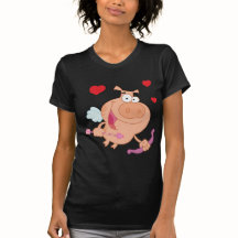 Amor-Schwein, das WithThree Rot-Herzen fliegt