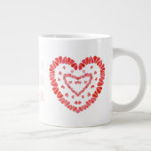 AMOR-SPANISCHE LIEBE Große weiße Tasse (Rechts)