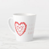 AMOR-SPANISCHE LIEBE Latte Tasse (Linke Ecke)