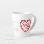 AMOR-SPANISCHE LIEBE Latte Tasse (Rechte Ecke)