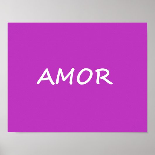 Amor, Spanische Liebe Poster (Vorne)