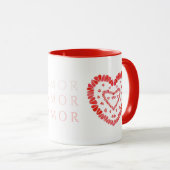 AMOR-SPANISCHE LIEBE Red Combo Tasse (VorderseiteRechts)