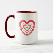 AMOR-SPANISH LIEBE Tall Maroon Combo Tasse (Links)
