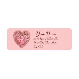AMOR-SPITZE-HERZ, roter rosa Valentinstag