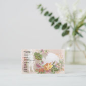 Amor-Statue und Blumen-viktorianische Visitenkarte (Stehend Vorderseite)