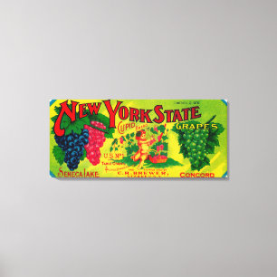 Amor-Traube LabelStarkey, NY Leinwanddruck