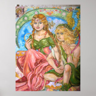 Amor und eine Prinzessin. Poster