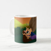 Amor und Psyche gewiedervereinigt Kaffeetasse (Vorderseite Links)