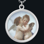 Amor und Psyche Versilberte Kette<br><div class="desc">L'Amour et Psyche,  liebt Ölmalerei von William-Adolphe Bouguereau (1825-1905).</div>