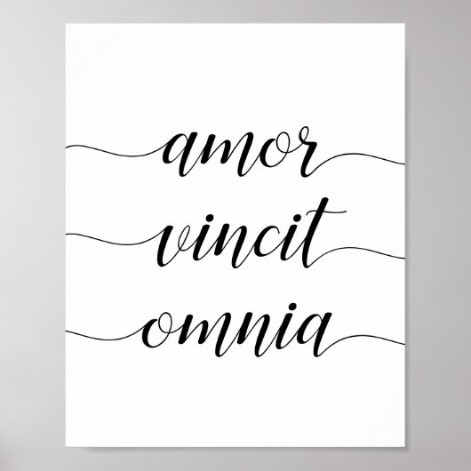 Amor vince omnia poster (Vorne)