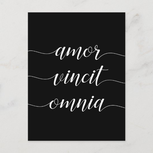Amor vince omnia postkarte (Vorderseite)