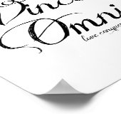 "Amor Vincit Omnia" 8x10 Print Poster (Ecke)