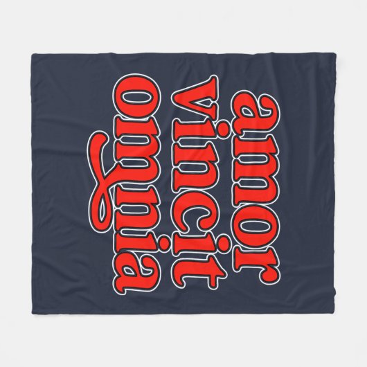 Amor vincit omnia fleecedecke (Vorderseite (Horizontal))