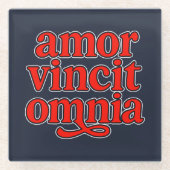 Amor vincit omnia glasuntersetzer (Vorderseite)