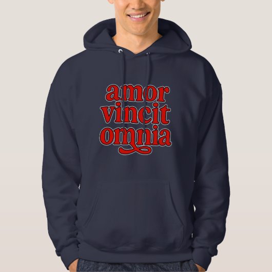 Amor vincit omnia hoodie (Vorderseite)