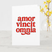 Amor vincit omnia karte (Gelbe Blume)