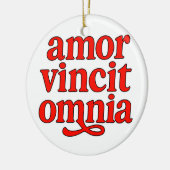 Amor vincit omnia keramik ornament (Links)