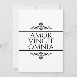 Amor Vincit Omnia - Liebe besiegt alles Feiertagskarte