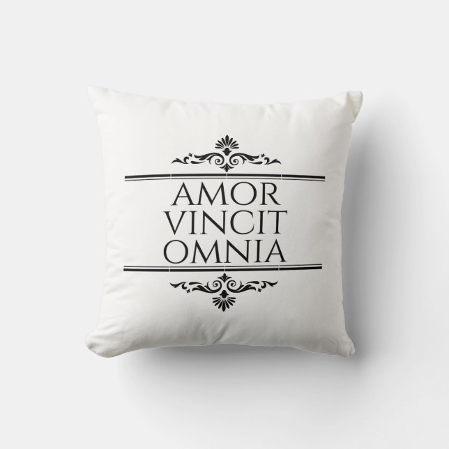 Amor Vincit Omnia - Liebe erobert alle Kissen (Vorderseite)