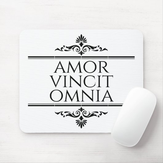 Amor Vincit Omnia Liebe erobert alle lateinischen Mousepad (Mit Mouse)