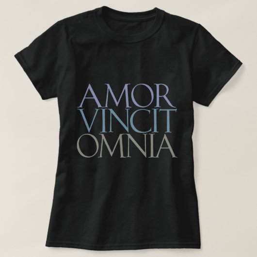 Amor Vincit Omnia - Liebe erobert alle T-Shirt (Design vorne)