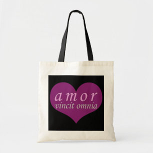 Amor Vincit Omnia Liebe erobert allen Valentinstag Tragetasche