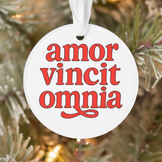Amor vincit omnia ornament (Baum)