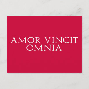 Amor Vincit Omnia Postcard Postkarte