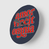 Amor vincit omnia runde wanduhr (Winkel)