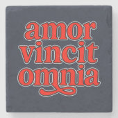Amor vincit omnia steinuntersetzer (Vorderseite)